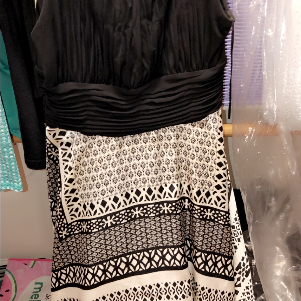Black and white party  dress